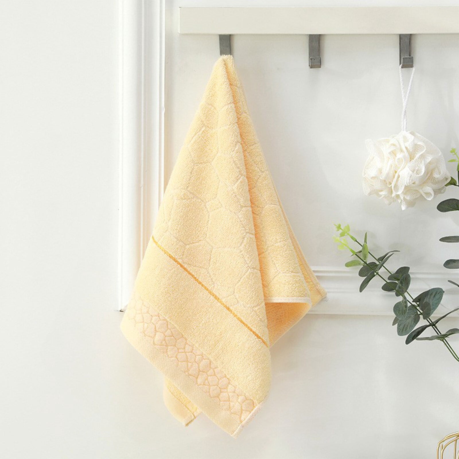 Under $5 Clearance! Bath Towel, InsCrazy 100% Cotton Towel, Thick and Soft, Quick Dry, Highly Absorbent Household Towel for Bathroom, Sport, Wash Face, Large Gift Hand Towel