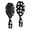 Black Halloween Ghost Silhouettes, variant on Black Halloween Ghosts and Bats Brush, Detangling Hair Brush,Oval Paddle Hair Brush, PP Material Gifts for Holiday Birthday Gifts