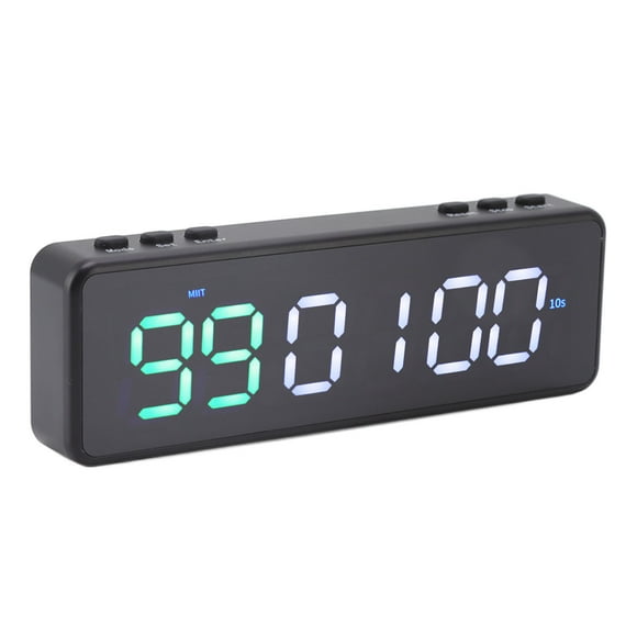 LED Display Timer,Portable Gym Timer Multifunction LED Display Interval Timer LED Interval Timer Finest Materials