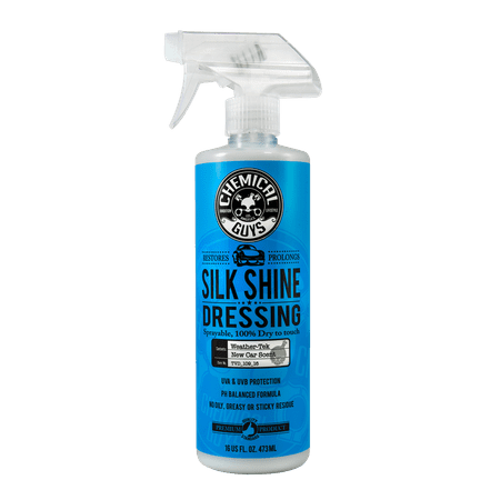 Chemical Guys Silk Shine Spray Dressing Natural Shine Dressing+Protectant (16 (The Best Tire Dressing)