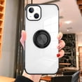 thumbnail image 2 of Funda transparente para iPhone 14 Plus con protector de pantalla, carcasa con anillo magnético giratorio de 360 grados, soporte de pie, suave, delgada, a prueba de golpes, color negro, 2 of 8