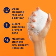 PanOxyl Acne Treatment Bar, Max Strength 10% Benzoyl Peroxide, 4 oz