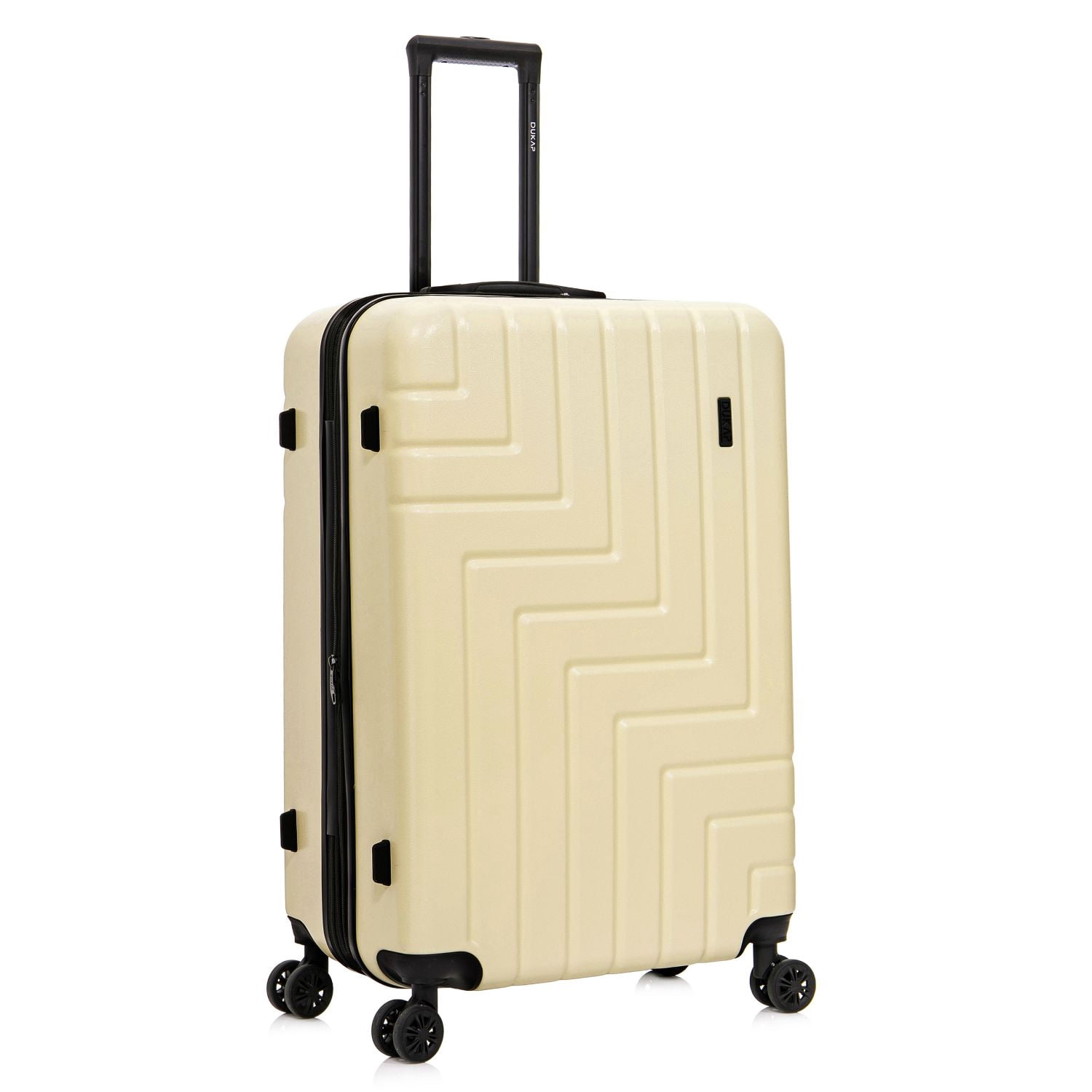 DUKAP ZAHAV 28" Hardside Lightweight Checked Luggage with Spinner Wheels, Handle and Trolley, Sand