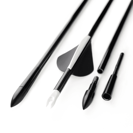 Ballista Fractura Black Carbon Hunting Arrows 30 OD 6mm Spine 300 for Compound & Recurve Bow (6pcs)