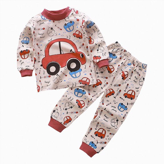 UAYOTSE Toddler Boys Girls Pajamas Winter Cotton Pjs for Boy Jammies Cute Print Sleepwear Sets ,Sizes 12-18 Months