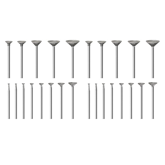 Stone Carving Set  Burr Bits Compatible with for , 26PCS Polishing Kits Rotary Tools Accessories