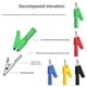 thumbnail image 4 of Seitruly Clips revestidos Electrónica automotriz multifuncional Prueba de cable eléctrico Piezas de repuesto profesionales Electrónica Negro, 4 of 6