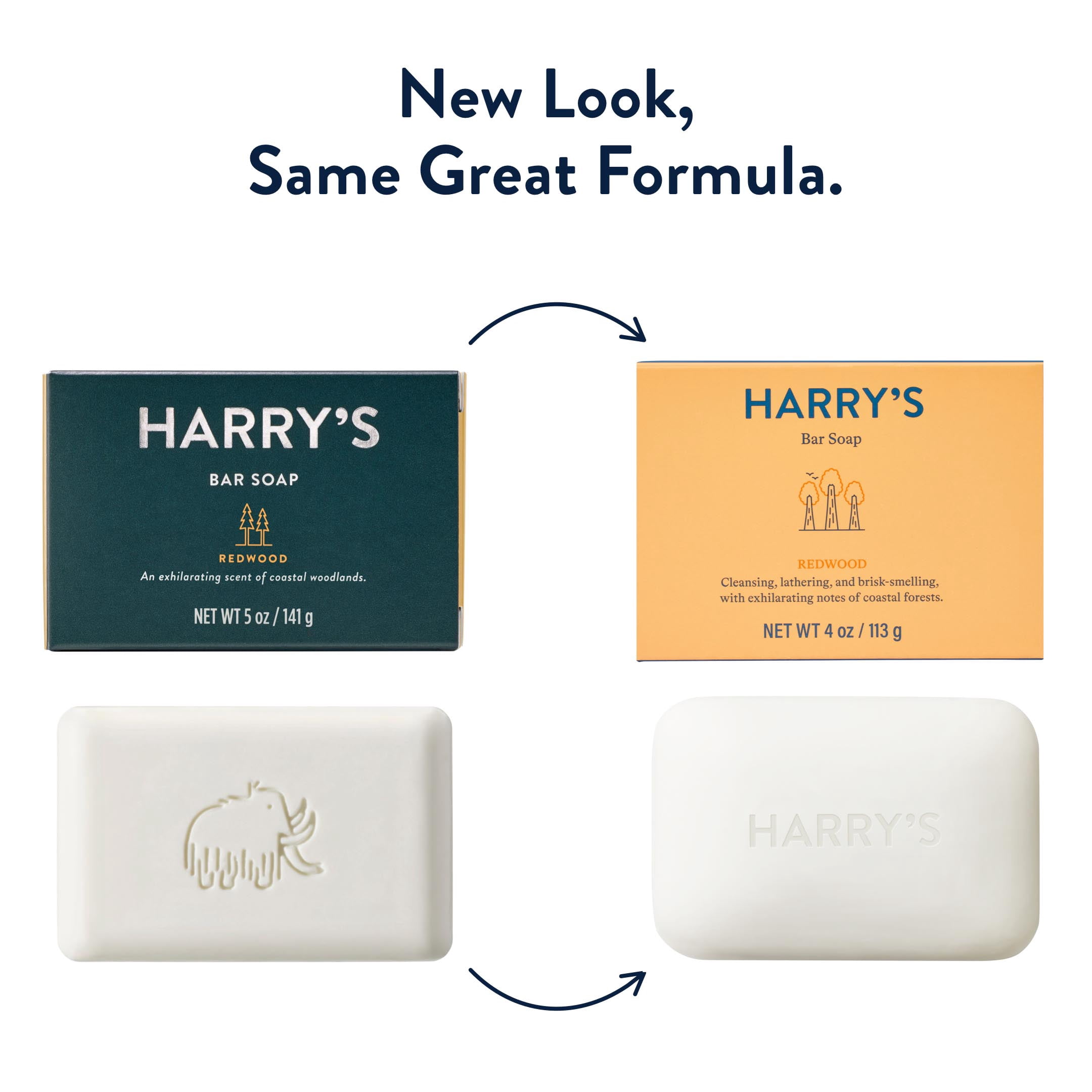 Harry's Men's Cleansing Bar Soap, Redwood Scent, 4 oz, 4 Pack - Walmart.com