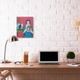 thumbnail image 2 of Stupell Home Décor Chinese Woman and Cat Red Green Blue Painting Canvas Wall Art by Sally B, 2 of 6
