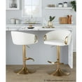 thumbnail image 6 of LumiSource Claire Adjustable Barstool - Set of 2, 6 of 11