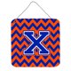 thumbnail image 1 of "Treasures Letter X Wall or Door Hanging Prints CJ1044-XDS66, 6"" H x 6"" W, Chevron - Blue and Orange" Caroline's Treasures CJ1044-XDS66, 1 of 1