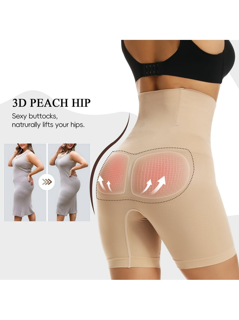 Body modellante da donna, a vita alta, controllo della pancia, senza cuciture, elasticizzato, sollevatore di glutei, coscia, dimagrante, biancheria intima, F # Nero, XX-Large