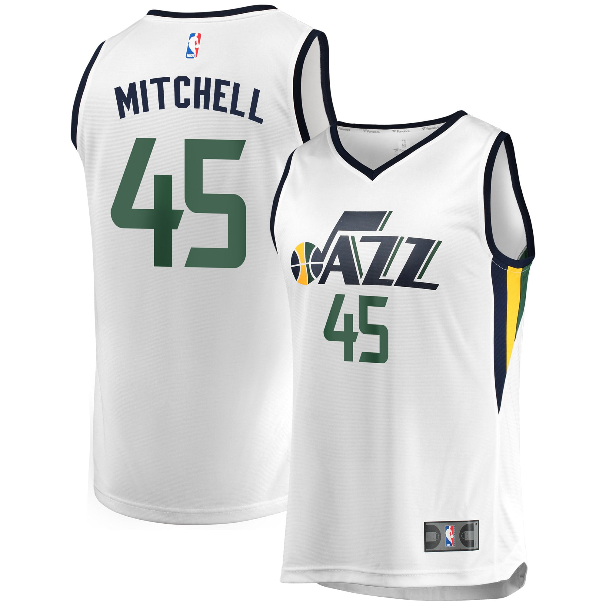 white donovan mitchell jersey