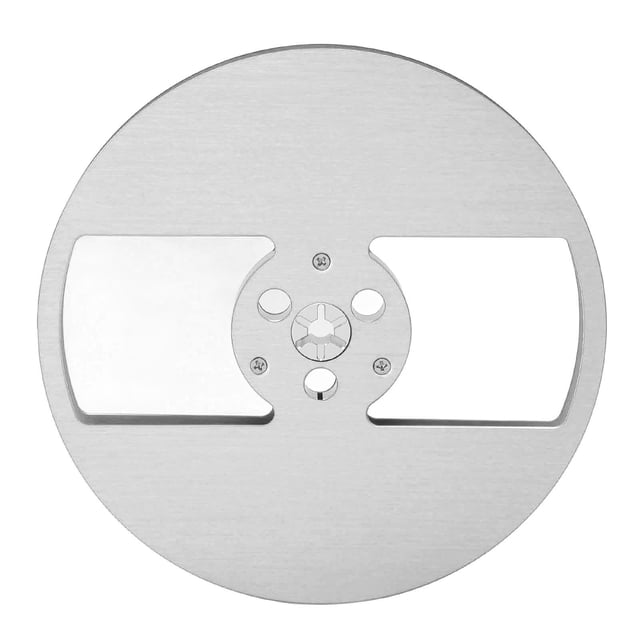 Carrete vacío de 1/4 y 7 pulgadas, aleación de aluminio, 2 orificios, pieza de la máquina de apertura, carrete de recogida de cinta para TEAC