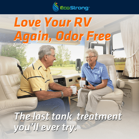 EcoStrong's RV Toilet Holding Tank Treatment: Waste Digesting Bacteria and Enzymes (33 oz Citrus)