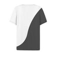 thumbnail image 5 of ZZwxWA Spring Tops for Women 2025 Online Shopping Holiday Beach Loose Fit Casual Shirts Loose Plus Size Short Sleeve Top Fashion Print Cool Summer T-shirts Oversize Cozy Style Blouse Ladies Tee, 5 of 5