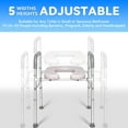thumbnail image 2 of Raised Toilet Seat with Handles, Width and Height Adjustable Commode Chair for Toilet with Arms and Widen Seat, Up to 400lbs, Raised Toilet Seat for Seniors, Handicap, Pregnant, Fits Any Toilet, 2 of 7
