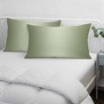 thumbnail image 4 of Sage Green Ombre Queen Pillow Covers, Modern Gradient Abstract Art Soft Breathable Throw Pillow Cases with Invisible Zipper, Decorative Pillowcase Pillows Protectors for Sofa Bed Chair 20"x30", 4 of 9