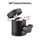 thumbnail image 5 of Cabeza de Bola 2pcs Mini cabeza de bola giratoria Cabeza de trípode Adaptador de base de montaje giratorio de 360 grados con soportes de tornillo universales de 1/4 pulgadas para cámara DSLR ILDC Tríp Meterk Cabeza de bola, 5 of 7