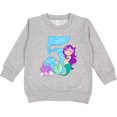 thumbnail image 2 of Inktastic Fifth Birthday Mermaid Toddler Sweatshirt, 2 of 4