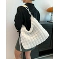 thumbnail image 3 of Kukuzhu Hobo Bags for Women Puffer Down Padding Shouder Bag Soft Large Tote Bag, 3 of 5
