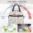thumbnail image 4 of Fotbe Roses Flowers Bolsa de Almuerzo con Estampado, Lonchera Aislada, Contenedores de Comida Reutilizables Tipo Cooler a Prueba de Fugas, 4 of 7