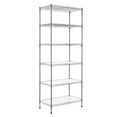 thumbnail image 2 of Finnhomy 6-Tier Wire Shelving Unit Adjustable Steel Wire Rack Shelving 6 Shelves Steel Storage Rack or Two 3 Tier Shelving Units with PE mat and Stable Leveling Feet, NSF Certified, Chrome, 2 of 10