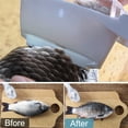 thumbnail image 3 of 4 Pieces Fish Scaler Brush Easily Remove Fish Scales Plastic Fish Scales Graters Scraper Practical Handle Design, 3 of 6