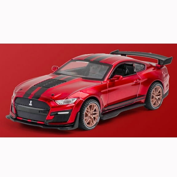 Die-casting 1:32 alloy car model suitable for Ford Mustang Shelby GT500 metal car sports car collector children's gift