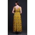 thumbnail image 3 of Bimba Robe de Plage Bohème Sans Manches Longue Maxi à Bretelles Imprimée Florale pour Femmes-Moyenne, 3 of 4