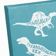 thumbnail image 5 of Creative Products Dino Names Teal 12x12 Canvas Wall Art, 5 of 5