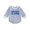 Light Blue, variant on larppty Newborn Baby Boy Fall Outfit Romper Jumpsuit Infant Waffle Clothes | Letter Embroidery Cute Long Sleeve Round Neck Bodysuit