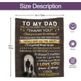 thumbnail image 3 of XZYG Gifts for Dad Dad Gifts from Daughter Blanket Dad Birthday Gift Cool Father Gifts Best Dad Ever Gifts Gifts for Dad Who Wants Nothing Funny Dad Birthday Gift Ideas(50*60inch), 3 of 6