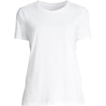 thumbnail image 5 of Lands' End Women's Relaxed Supima Cotton Crew Neck T-Shirt, 5 of 6