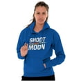 thumbnail image 4 of Shoot for the Moon Space Rocketship Hoodie Sweatshirt Women Men Brisco Brands S, 4 of 6