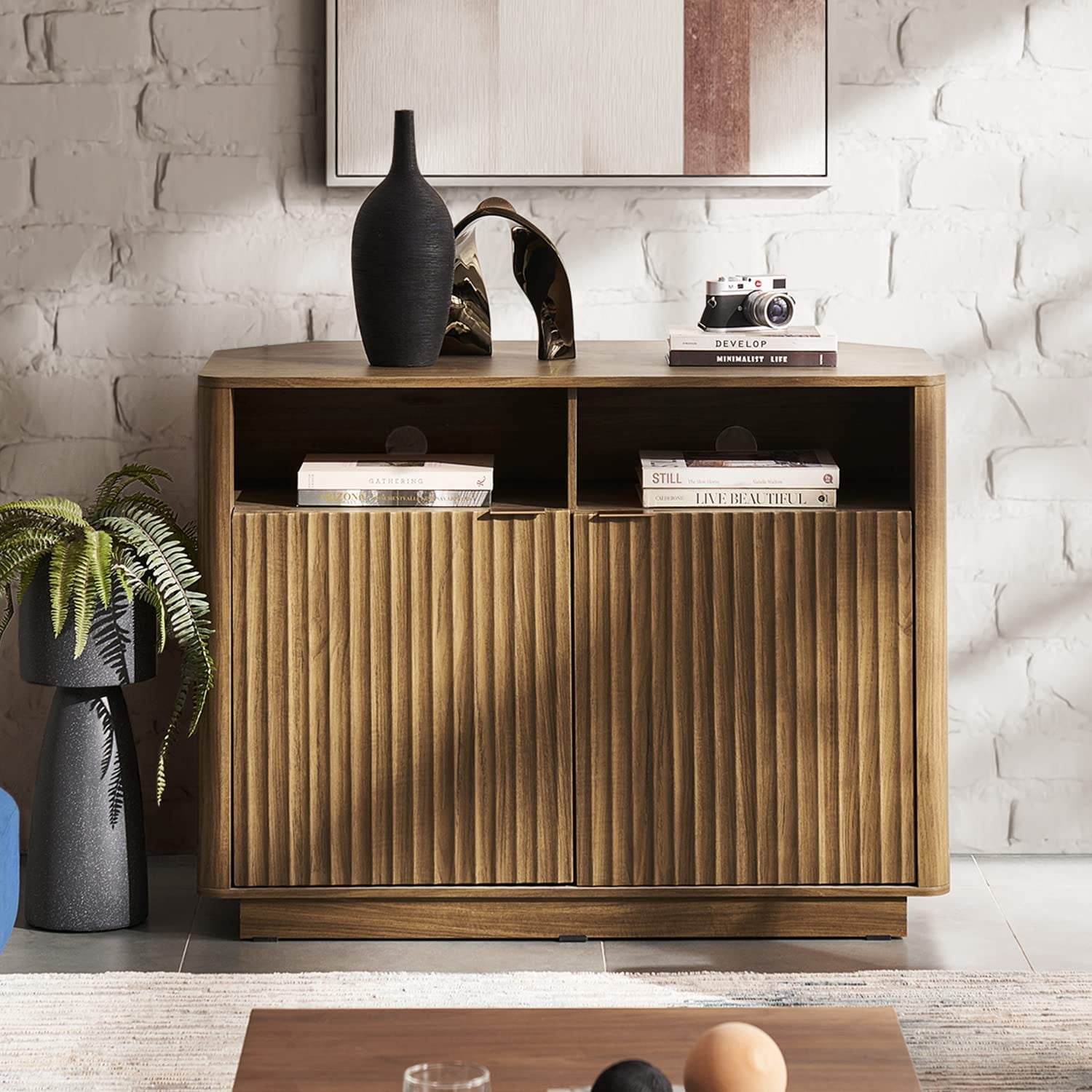 Mid century modern storage cheap cabinet