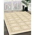 thumbnail image 3 of Ahgly Company Machine Washable Indoor Square Abstract Gold Area Rugs, 5' Square, 3 of 7