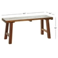thumbnail image 4 of DecMode Wood Handmade Natural Bench, Brown, 4 of 14