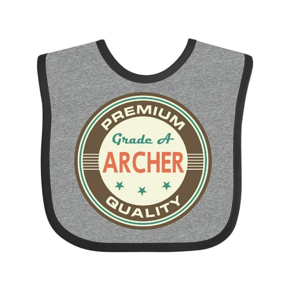 Inktastic Archer Premium Vintage Boys or Girls Baby Bib