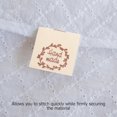 thumbnail image 3 of OULII 100Pcs Beige Fabric Labels for Clothes Sewing Tags for DIY Crafts, 3 of 7