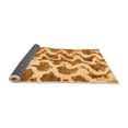 thumbnail image 2 of Ahgly Company Indoor Round Abstract Orange Modern Area Rugs, 7' Round, 2 of 4