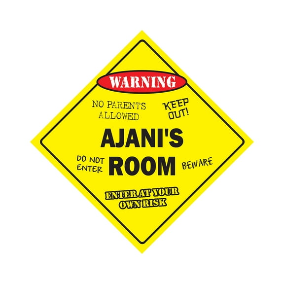 SignMission X-Ajanis Room 12 x 12 in. Crossing Zone Xing Room Sign - Ajanis