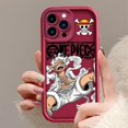 thumbnail image 3 of O-one p-pieces Luffys Anime para Apple iPhone 15 14 13 12 11 XS XR X 8 7 Pro Max Plus Pro funda de teléfono de escalera de ojo suave a prueba de golpes, 3 of 5