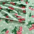 thumbnail image 5 of Betsey Johnson Cherry Dots Lt-Pastel Green 50" X 70" Throw Blanket, 5 of 6