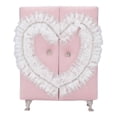thumbnail image 1 of Dollhouse Wardrobe Furniture Accessory Pink Lint Rhinestones Cute Mini Armoire Jewelry Box for Girls Kid, 1 of 4