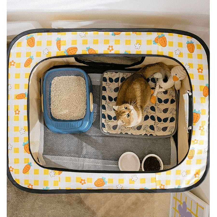 Merkaren Portable Foldable Pet Playpen,Foldable Dog Playpen,Pet Kennel Tent for Puppy Dog Cat Rabbit,Dog Kennel for Indoor Outdoor Travel Use