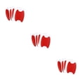 thumbnail image 1 of Transemion Car Door Handle Sticker Fiber Film Anti-scratch Universal Auto Handle Cover Red 3Set, 1 of 6