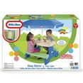 thumbnail image 4 of Little Tikes Easy Store Jr. Play Table with Umbrella - Blue\Green, 4 of 4