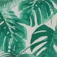 thumbnail image 4 of Northlight 11" x 19" Rectangular Tropical Leaves Linen Indoor Throw Pillow - Green, 4 of 5