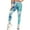 Blue, variant on Tie Dye Leggings for Women High Waisted Butt Lifting Scrunch Yoga Pants Workout Textured Capri（Blue， S)
